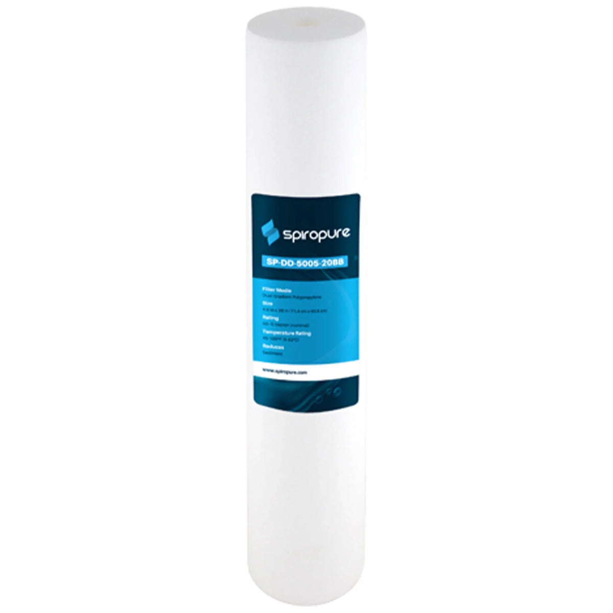 SpiroPure 20 x 4.5" Dual Gradient Polypropylene Filter, 5 Micron (6 Pack)