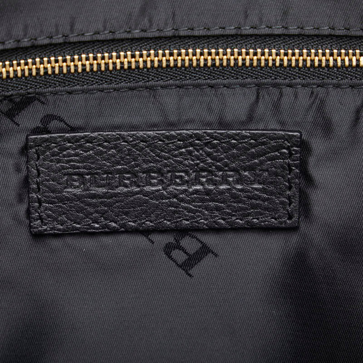 Pre-Owned Burberry Side Belt Metal Handbag Shoulder Bag Black Grain Calf Leather Women's BURBERRY (Good)