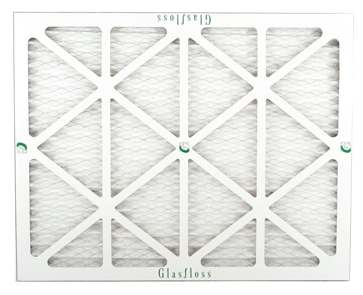 Glasfloss Air Filter 14x25x2 - 2" MERV 10 - (Pack of 12) - Pleated AC or HVAC Air Filter - Furnace Air Filter - Home or Office - Made In The USA.