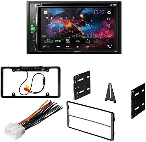 KIT4749 Bundle for 1999-2003 Ford F150 W/ Pioneer AVH-241EX Double DIN Car Stereo with Bluetooth/Backup Camera/Installation Kit/in-Dash DVD/CD AM/FM 6.2" Display Digital Media Receiver
