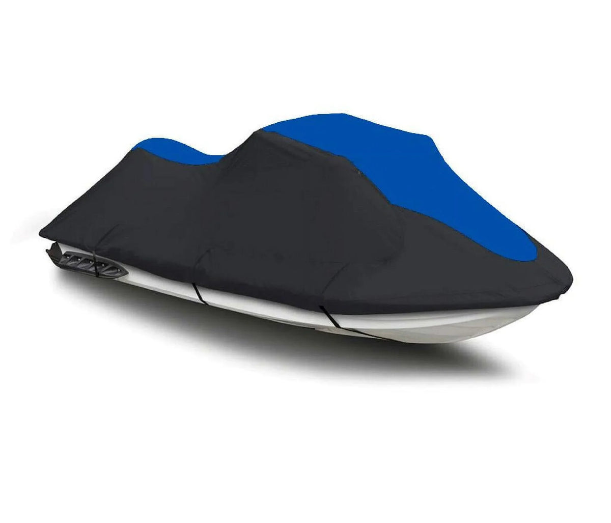 BLACK / BLUE HEAVY-DUTY, 600 DENIER Cover Compatible for Kawasaki Ultra 260X 2009 2010 Jet Ski Fluid Cover