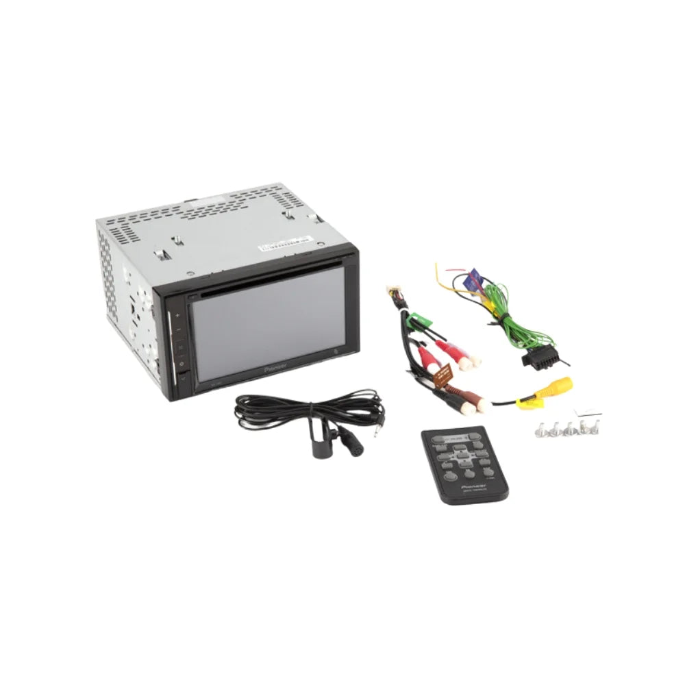 KIT2402 Bundle with Pioneer Multimedia DVD Car Stereo and Installation Kit - for 1996-1999 Oldsmobile LSS / Bluetooth Monitor Backup Camera, Double Din Dash Kit