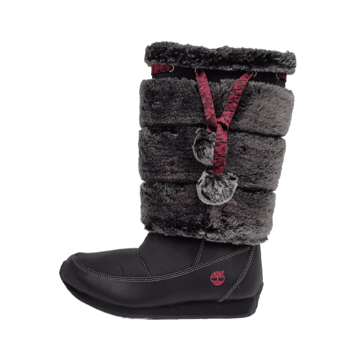 Timberland Preschool Youth Winterberry Tall Fur Medium Boot Black 59794 size 13.5 US