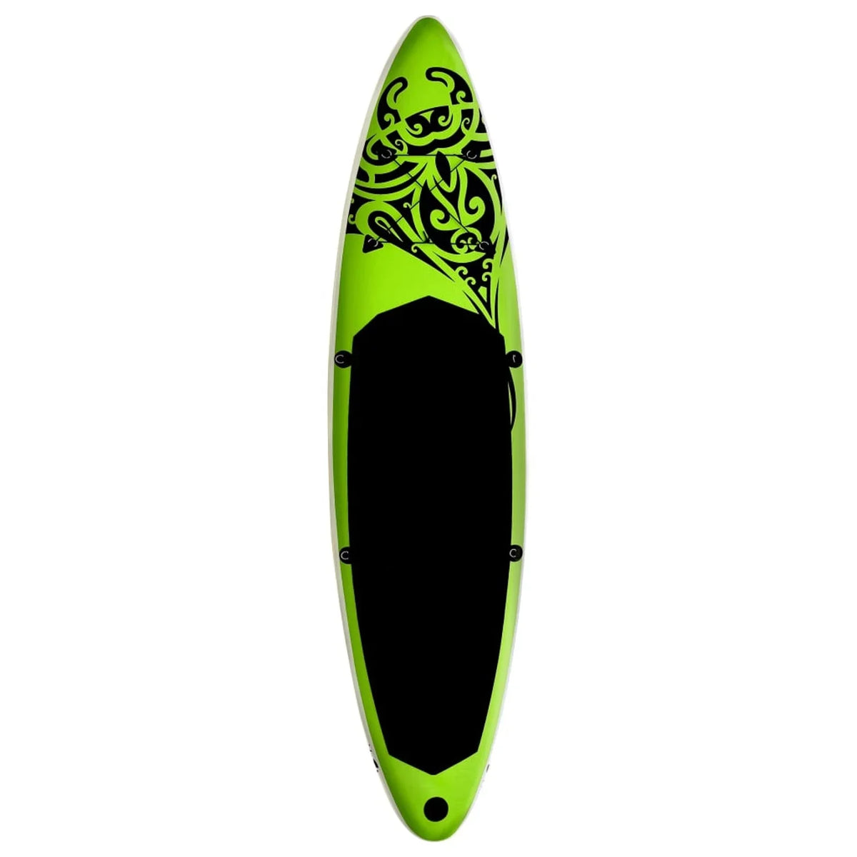 Dcenta Inflatable Paddleboard Set Beach Surfing Board with Oar, Fin, Hand Pump, Kit and Carrying Bag Surfboard for Adults 144.1 x 29.9 x 5.9 Inches (L x W x H)