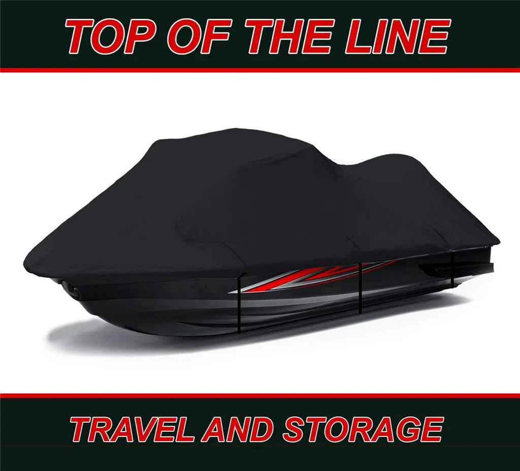 BLACK 600 DENIER JetSki Cover Compatible for Sea Doo Sea-Doo Bombardier GTX 4 TEC SC 2003 2004 2005 Jetski Jet Ski PWC Cover