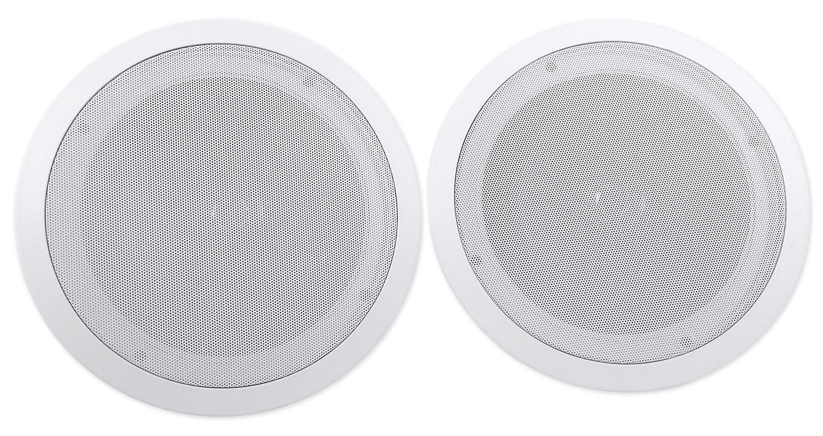 Rockville RPA40BT 4-Room Home Audio Kit Receiver+(8) 8" White Ceiling Speakers