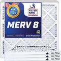 Filter King 36x63.5x1 Air Filter | 4-PACK | MERV 8 HVAC Pleated A/C Furnace Filters | MADE IN USA | Actual Size: 36 x 63.5 x .75"