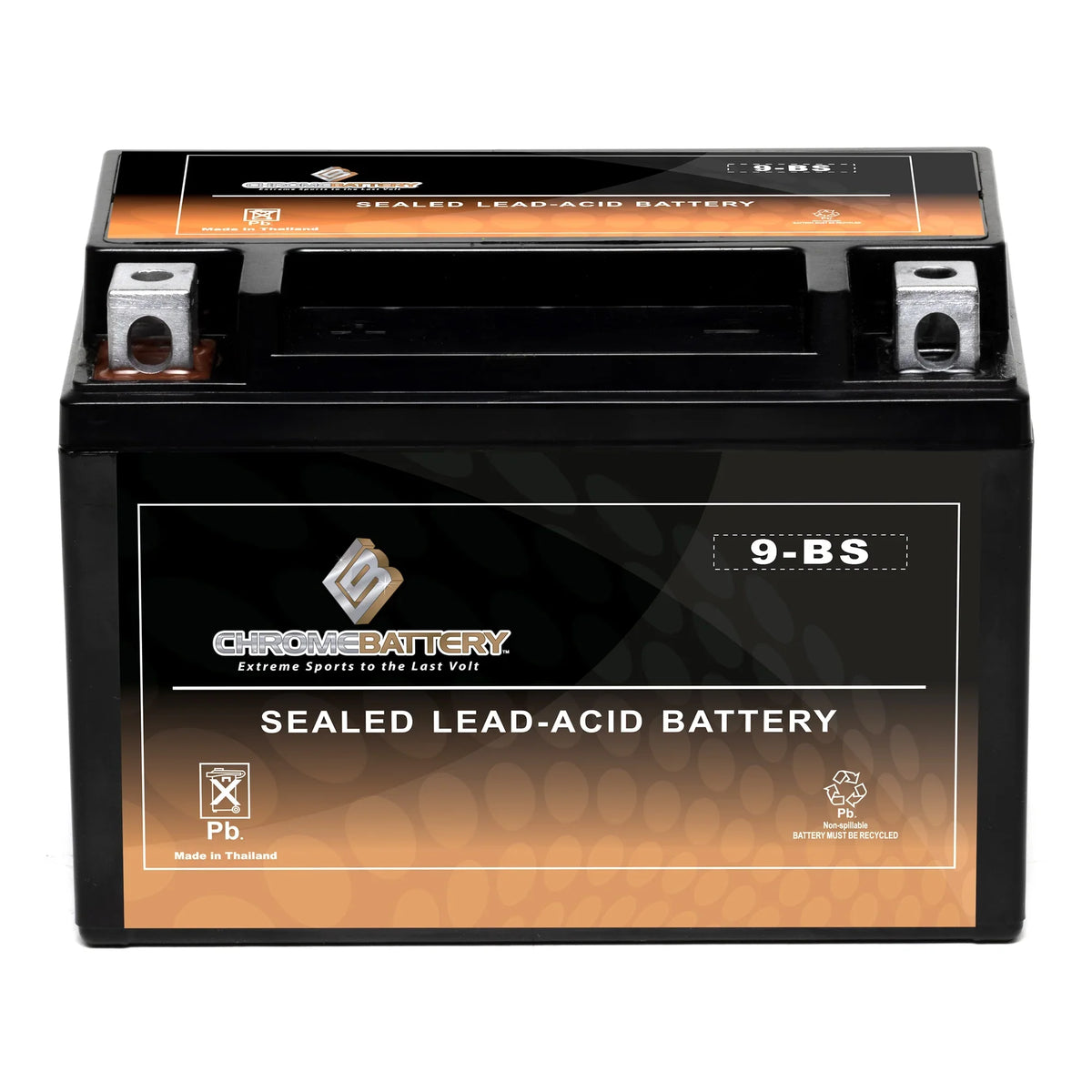 Chrome Battery Ytx9-Bs Atv Battery for Suzuki 400Cc Lt-Z400 Quadsport 2004