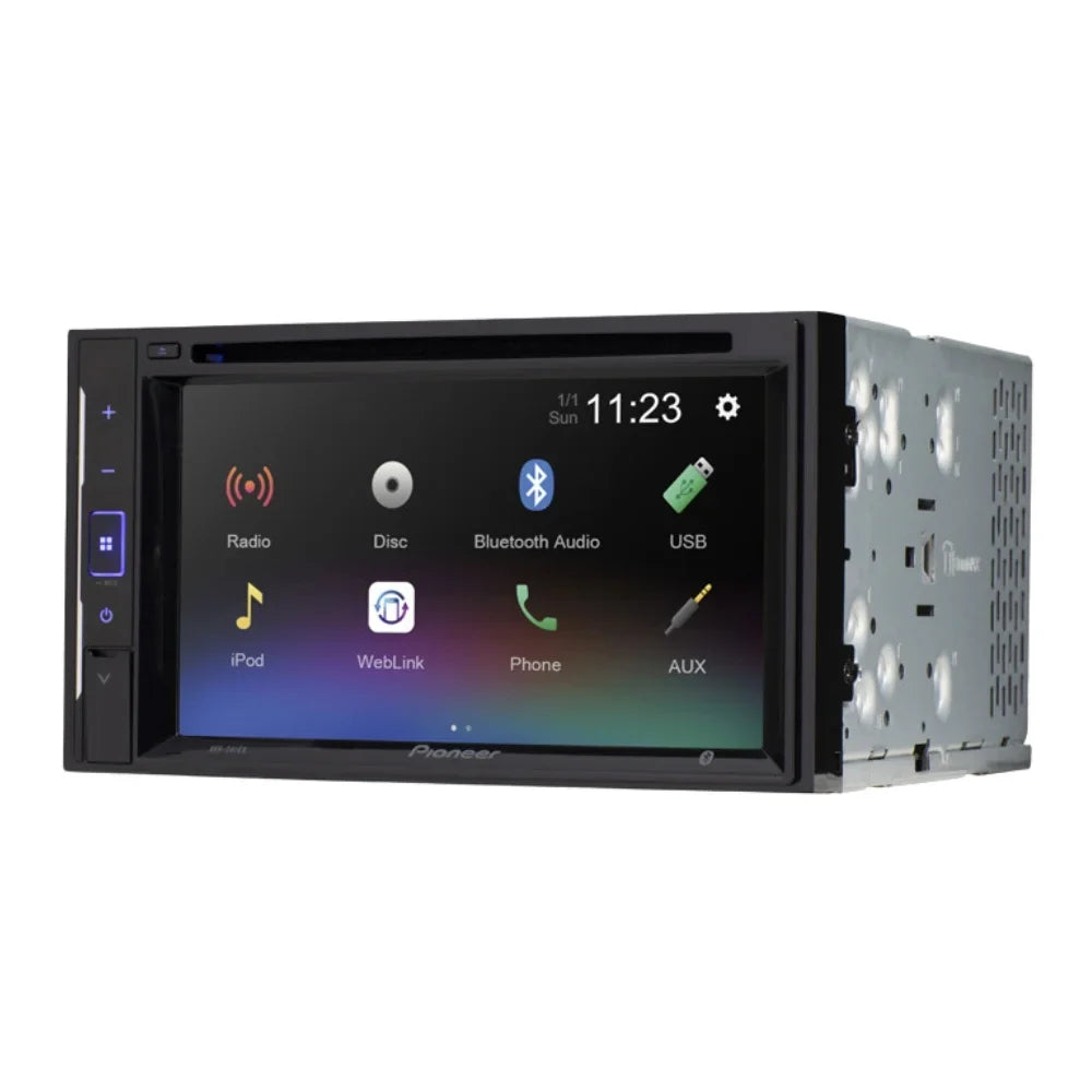 KIT2402 Bundle with Pioneer Multimedia DVD Car Stereo and Installation Kit - for 1996-1999 Oldsmobile LSS / Bluetooth Monitor Backup Camera, Double Din Dash Kit