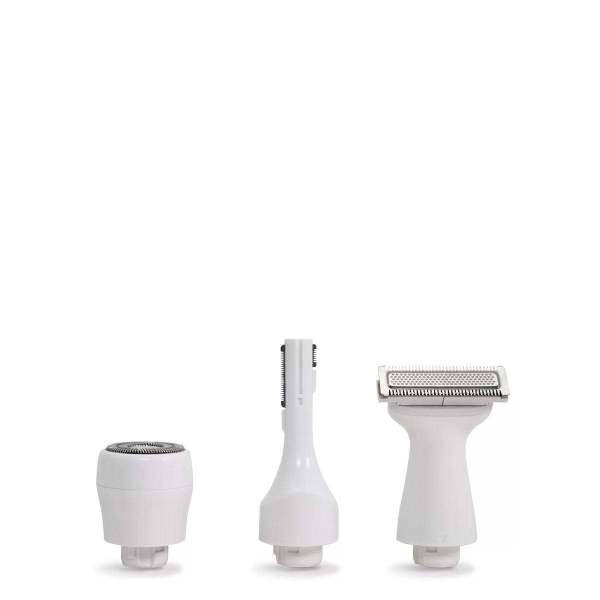 PALMPERFECT Total Grooming System, 3 Interchangeable Heads, Liquid Resistant, Female Electric Shaver
