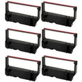 PrinterDash Compatible Replacement for Star-Micronics MP-200 Series/MP-235/MP-242/MP-292/MP-512/SP-200 Series/SP-212/SP-242/SP-500/SP-2000 Black/Red P.O.S. Printer Ribbons (6/PK) (RC-2000DBR)