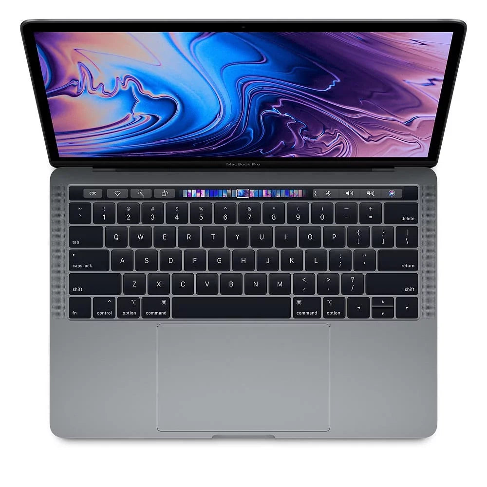 A Grade Macbook Pro 13.3-inch (Retina, Space Gray, Touch Bar) 1.4Ghz Quad Core i5 (2019) MUHN2LL/A 128GB SSD 16GB Memory 2560x1600 Display Mac OS Big Sur Power Adapter Included