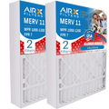 19x20x4 Air Filter MERV 11 Comparable to MPR 1000, MPR 1200 & FPR 7 Compatible with Bryant Carrier FNCCAB0021 FILXXFNC-0021 USA Made 19x20x4 Furnace Filter 2 Pack by AIRX FILTERS WICKED CLEAN AIR.