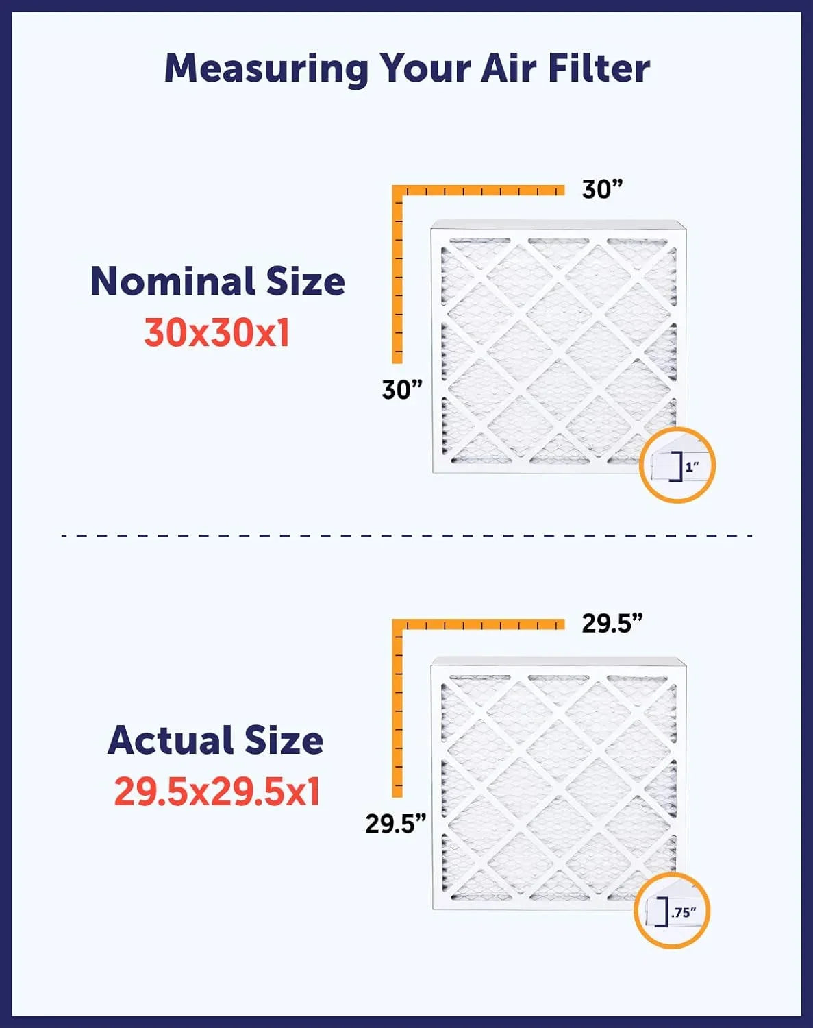 Filter King 22x38.5x1 Air Filter | 4-PACK | MERV 8 HVAC Pleated A/C Furnace Filters | MADE IN USA | Actual Size: 22 x 38.5 x .75"