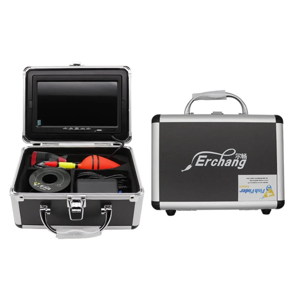 Erchang Fluid Fishing Camera Portable Fish Finder with 7 Inch Monitor for Boat Kayak Lake Sea Fishing