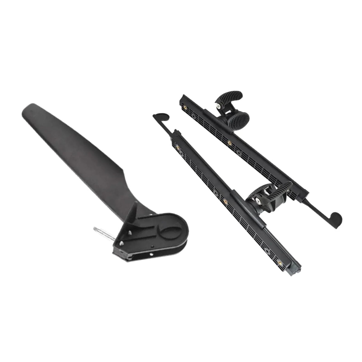 kesoto Kayak Rudder Kayak Foot Pegs Boat Tail Liquid Rudder with Foot Brace Pedals for Fishing Boat Canoeing Marine Accessories