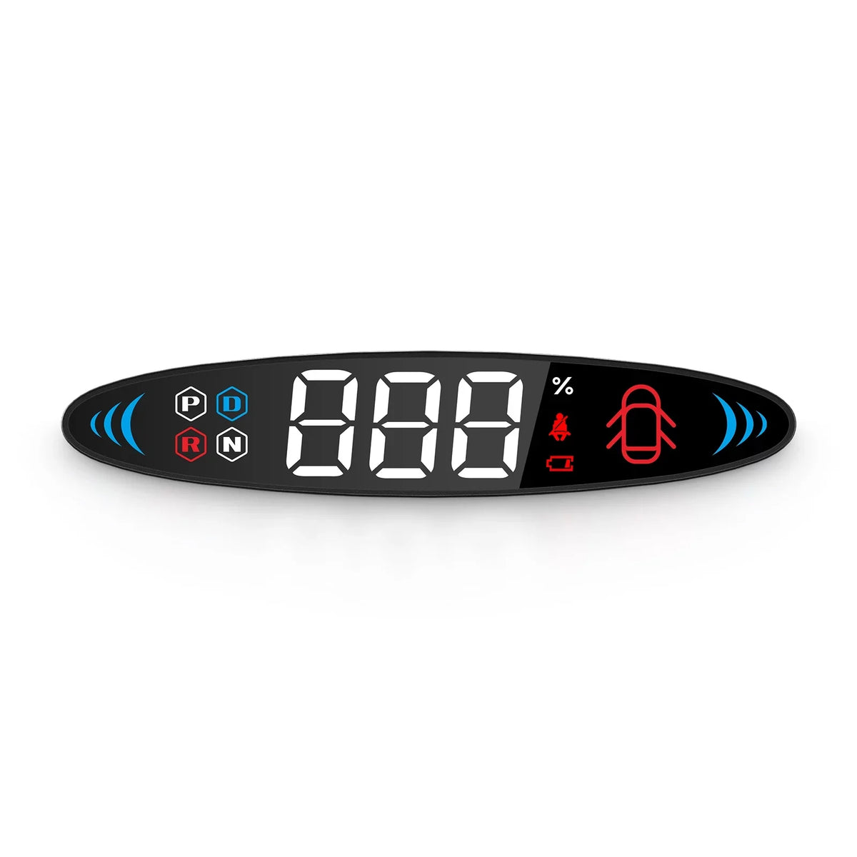 Nebublu Tesla Model 3 Model Y Head Up Display， Digital Speedometer Display, Vehicle Speed, Gear, Turn Signal, Battery, Door Reminder, Seat Belt Reminder