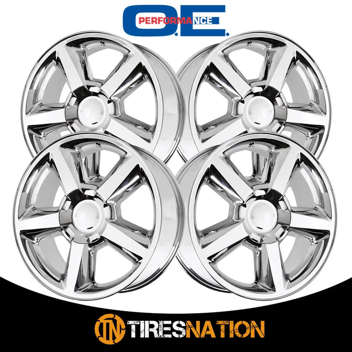 OE Creations Aluminum Rim PR131 20X8.5in Chrome Finish, 131C-285831 2018 Chevrolet Silverado 1500