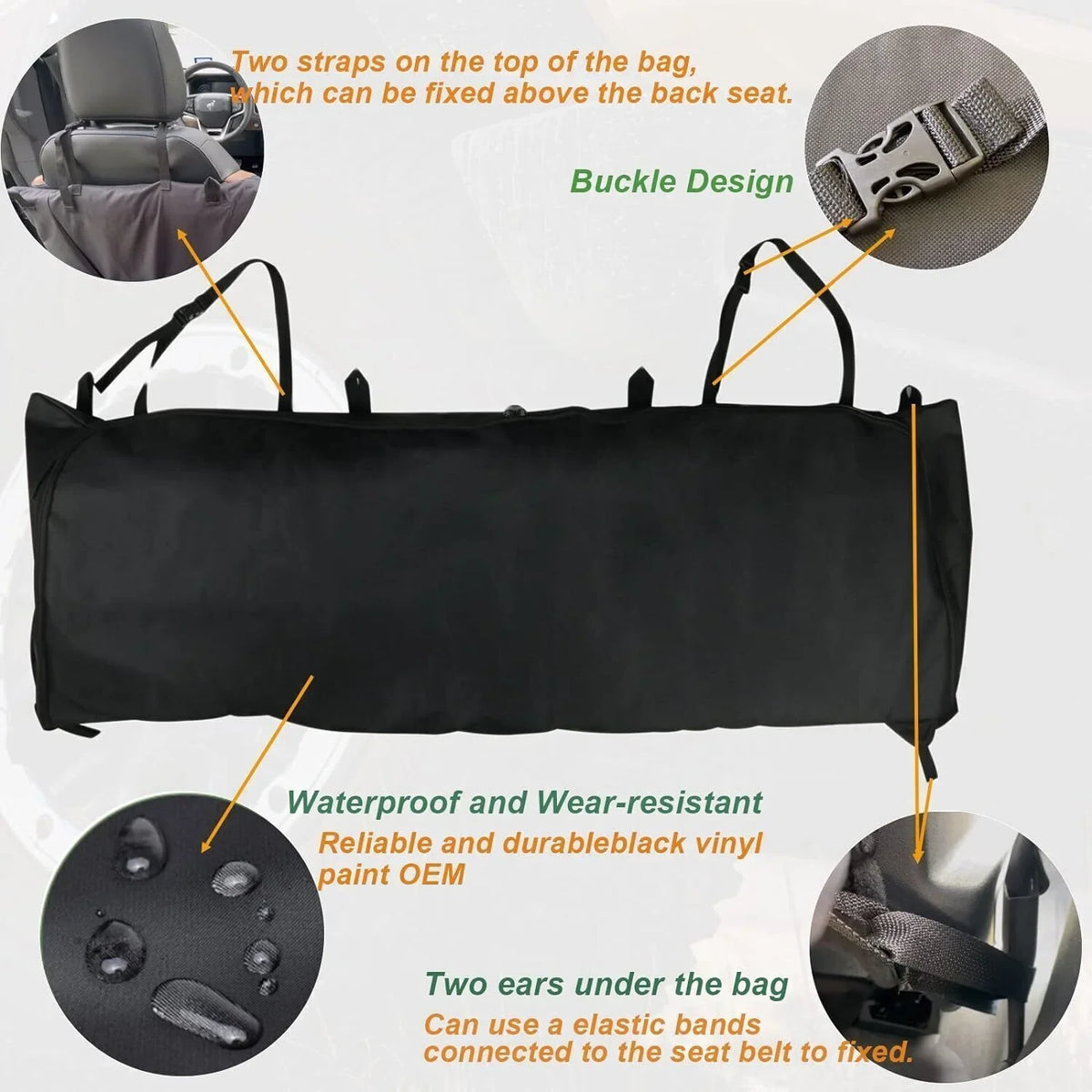 Soft Top Window Storage Bag for Ford Bronco Accessories 2021 2022 2023 4 Door
