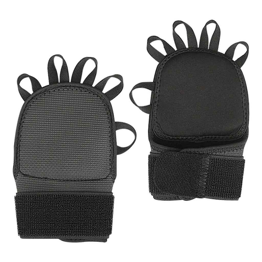 AMLESO 5xGymnastics Hand Grips Power Lifting Grips for Shrugs Deadlifting Kettlebells