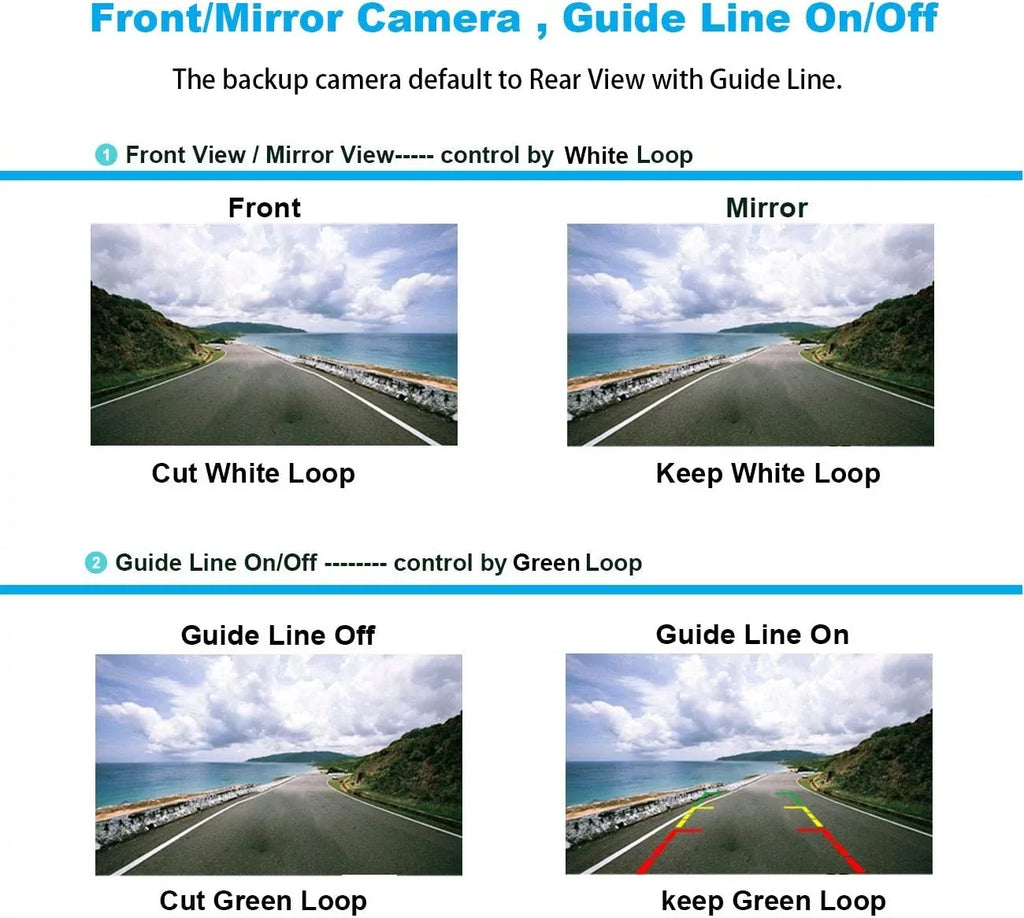 Backup Camera Rearview License Plate Liquid for Kenwood DMX-125BT DMX125BT Black