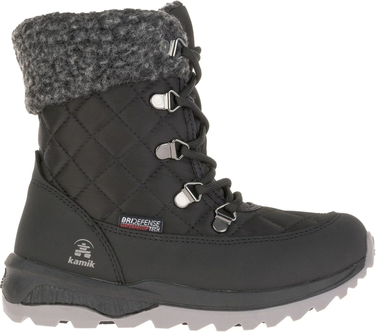 Kamik Libra big kids Winter Liquid Boots black Size 3 youth New in box