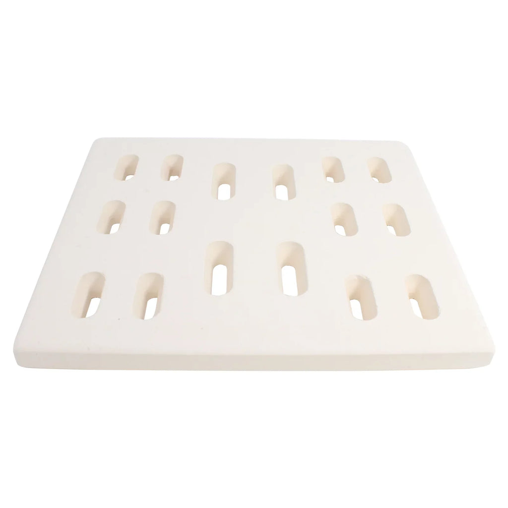 3-Pack BBQ Grill Heat Shield Plate Tent Replacement Parts for Bakers Chefs 9905TB - Compatible Barbeque Ceramic Flame Tamer, Guard, Deflector, Flavorizer Bar, Vaporizer Bar, Burner Cover 8"