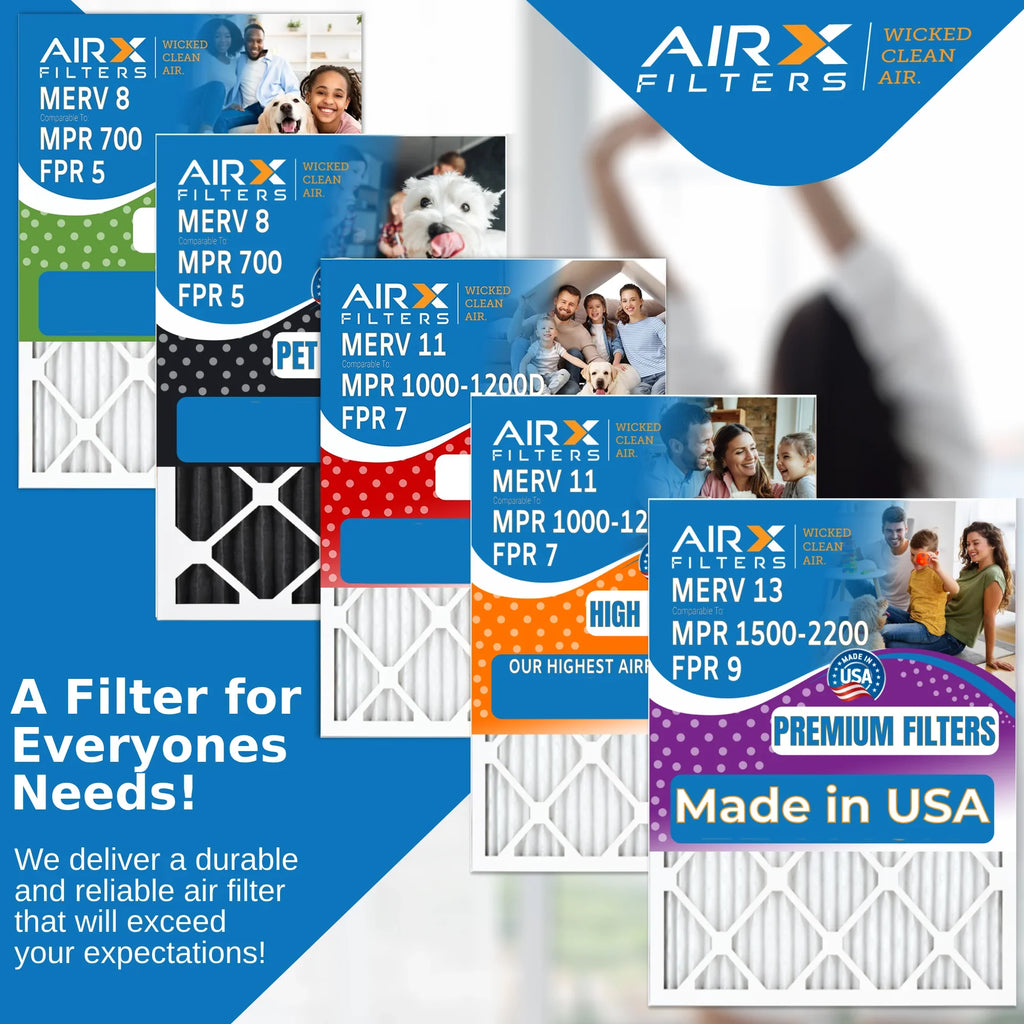 19x20x4 Air Filter MERV 11 Comparable to MPR 1000, MPR 1200 & FPR 7 Compatible with Bryant Carrier FNCCAB0021 FILXXFNC-0021 USA Made 19x20x4 Furnace Filter 2 Pack by AIRX FILTERS WICKED CLEAN AIR.