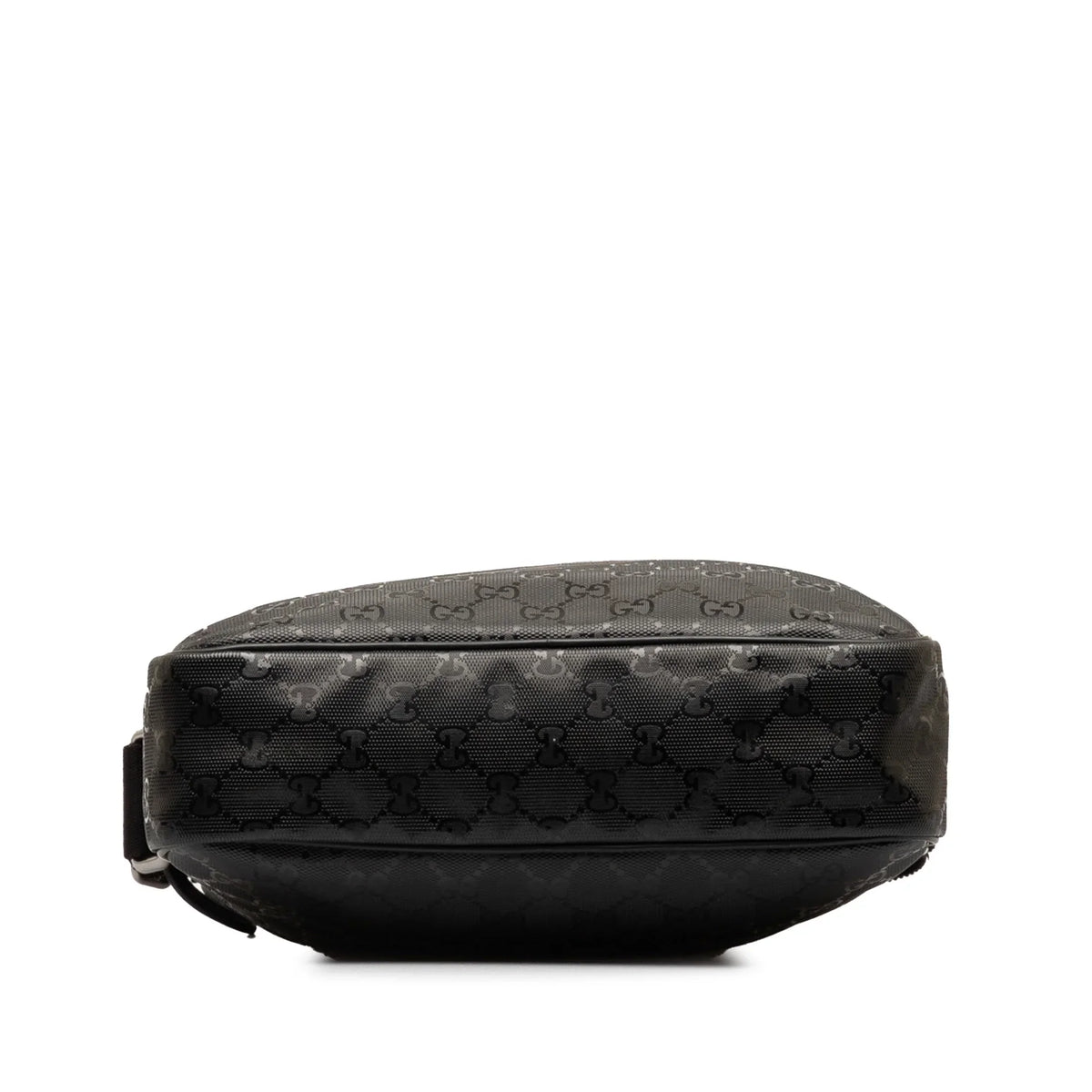 Pre-Owned Authenticated Gucci GG Imprime Crossbody Bag Coated Canvas Fabric Black Unisex (Good)