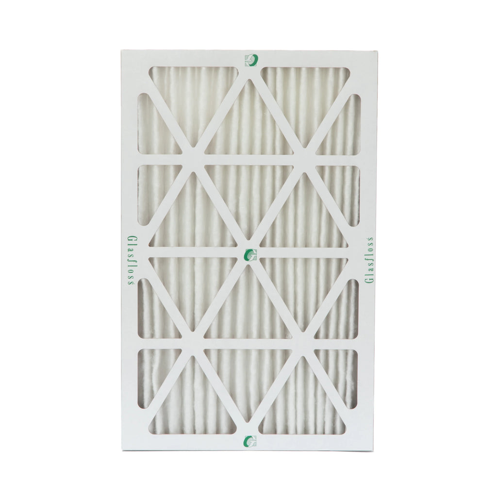12 Pack of 14x25x2 MERV 10 Pleated 2" Inch Air Filters by Glasfloss. Actual Size: 13-1/2 x 24-1/2 x 1-3/4
