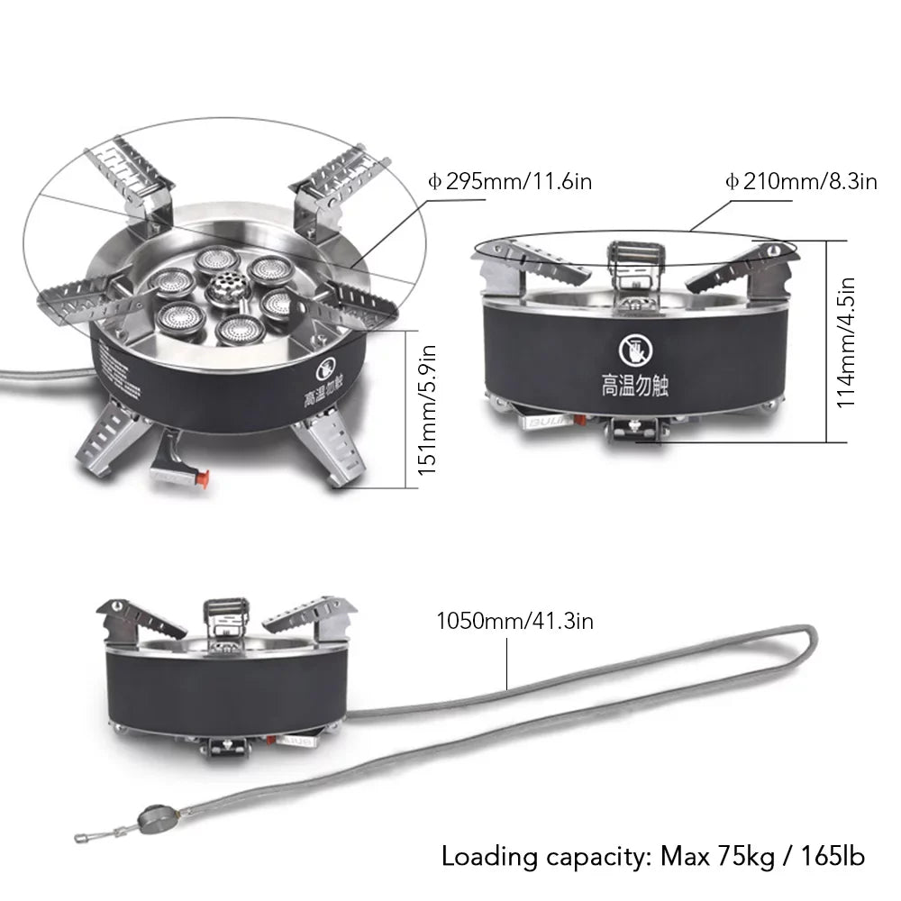 BULIN 18000W High-power Camping Stove, Foldable Backpacking Stove for Hiking