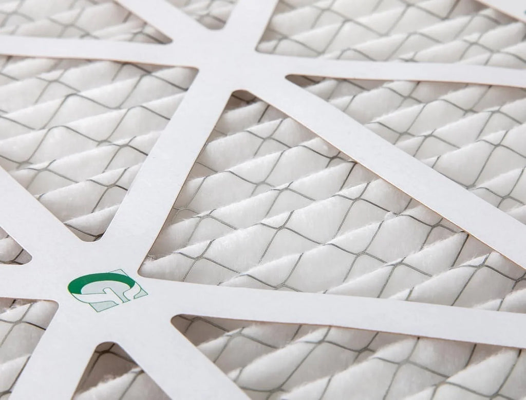 12 Pack of 14x20x1 MERV 10 Pleated Air Filters by Glasfloss. Actual Size: 13-1/2 x 19-1/2 x 7/8