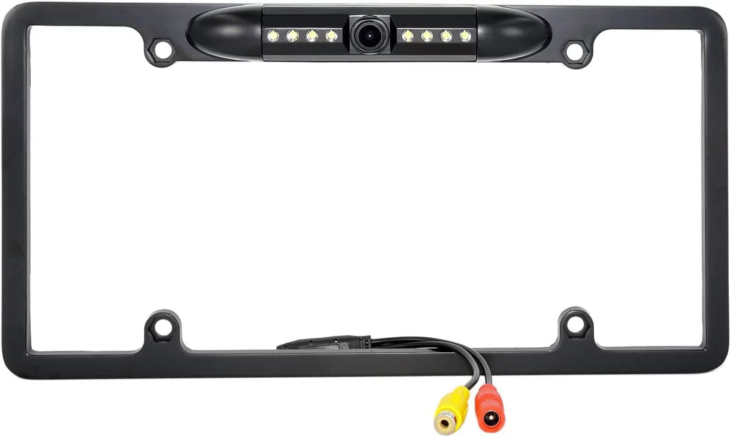 Backup Camera Rearview License Plate Liquid for Kenwood DMX-125BT DMX125BT Black