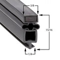 True Compatible T-49-2-G-2 Door Gasket Part# (810878)