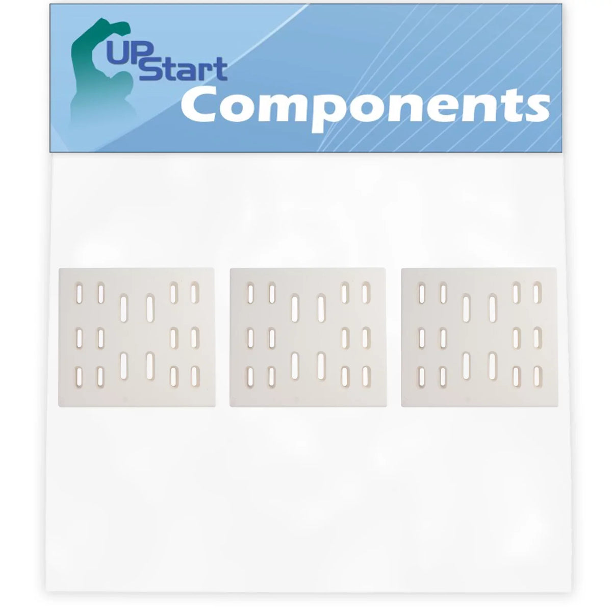 3-Pack BBQ Grill Heat Shield Plate Tent Replacement Parts for Bakers Chefs Y0202XC - Compatible Barbeque Ceramic Flame Tamer, Guard, Deflector, Flavorizer Bar, Vaporizer Bar, Burner Cover 8"
