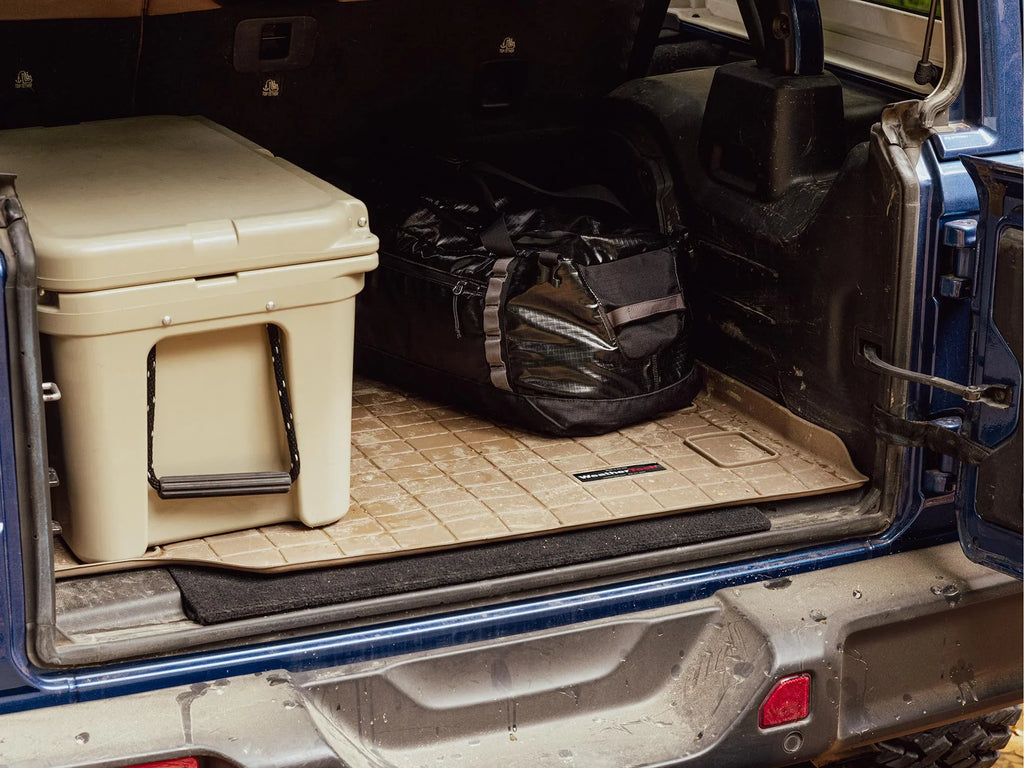 WeatherTech Cargo Trunk Liner with Bumper Protector compatible with 2011-2015 Jaguar XJ Series - Trunk With Bumper Protector, Black