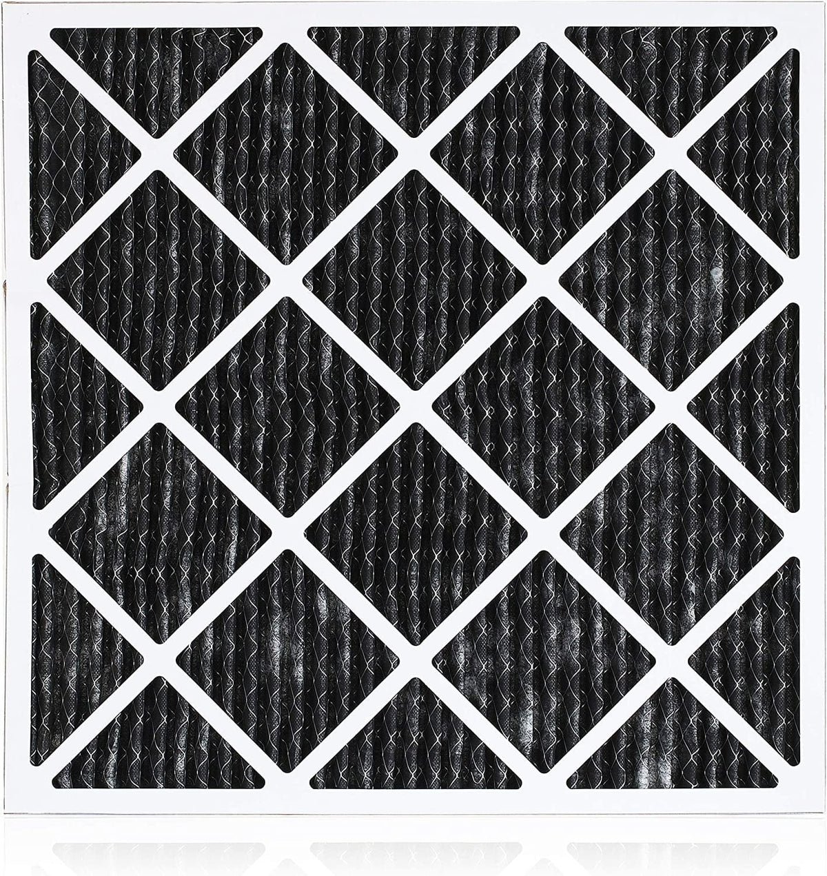 Filterbuy 12x12x1 MERV 8 Odor Eliminator Pleated HVAC AC Furnace Air Filters with Activated Carbon (2-Pack)