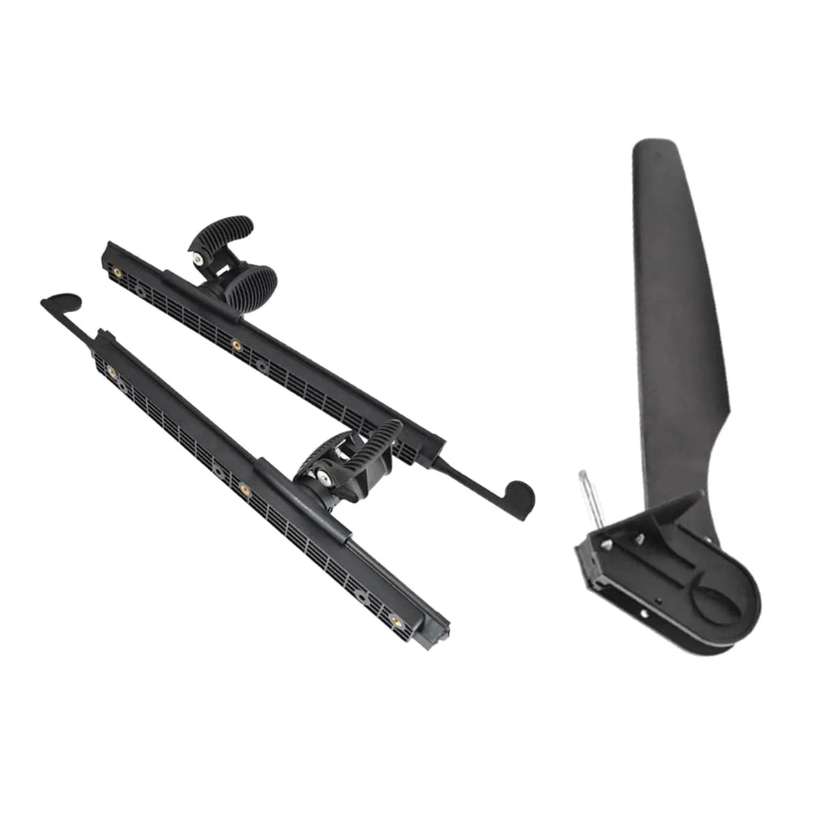 kesoto Kayak Rudder Kayak Foot Pegs Boat Tail Liquid Rudder with Foot Brace Pedals for Fishing Boat Canoeing Marine Accessories