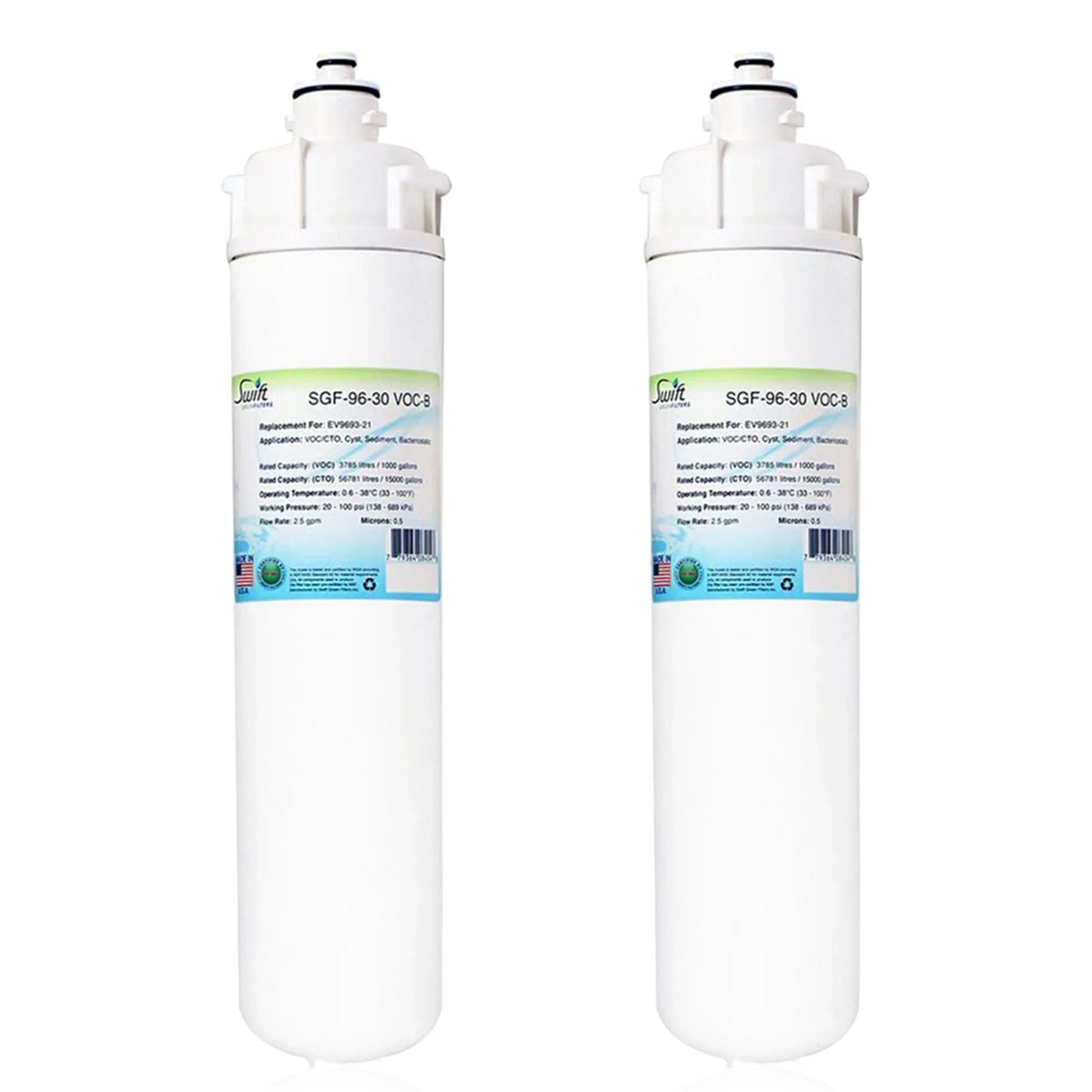 Swift Green Filters SGF-96-30 VOC-B Compatible Commercial Liquid Filter for EV9623-21, Made in USA (Pack of 2)
