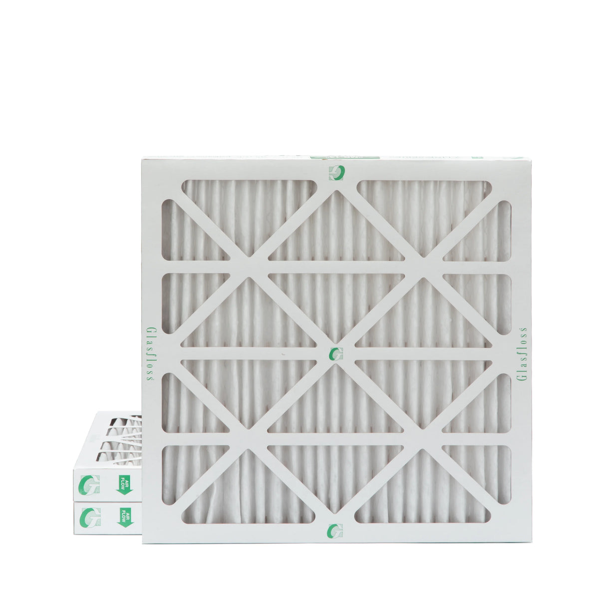3 Pack of 12x12x2 MERV 13 Pleated 2" Inch Air Filters by Glasfloss. Actual Size: 11-1/2 x 11-1/2 x 1-3/4