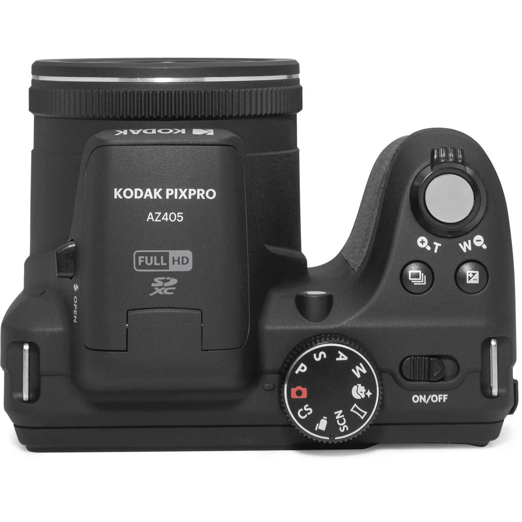 Kodak PIXPRO AZ405 Digital Camera (Black) + Extra Battery +Tripod + Case -64GB Kit