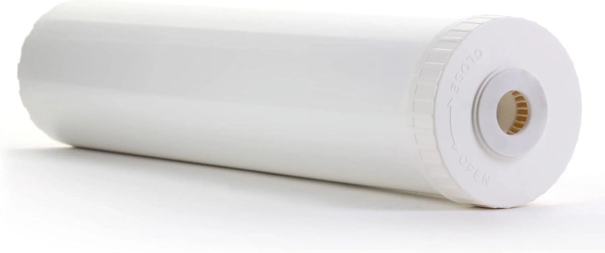White Empty Liquid Filter Cartridge Tough Construction For Pre Post, Fits Standard Housings 4.5 X 20